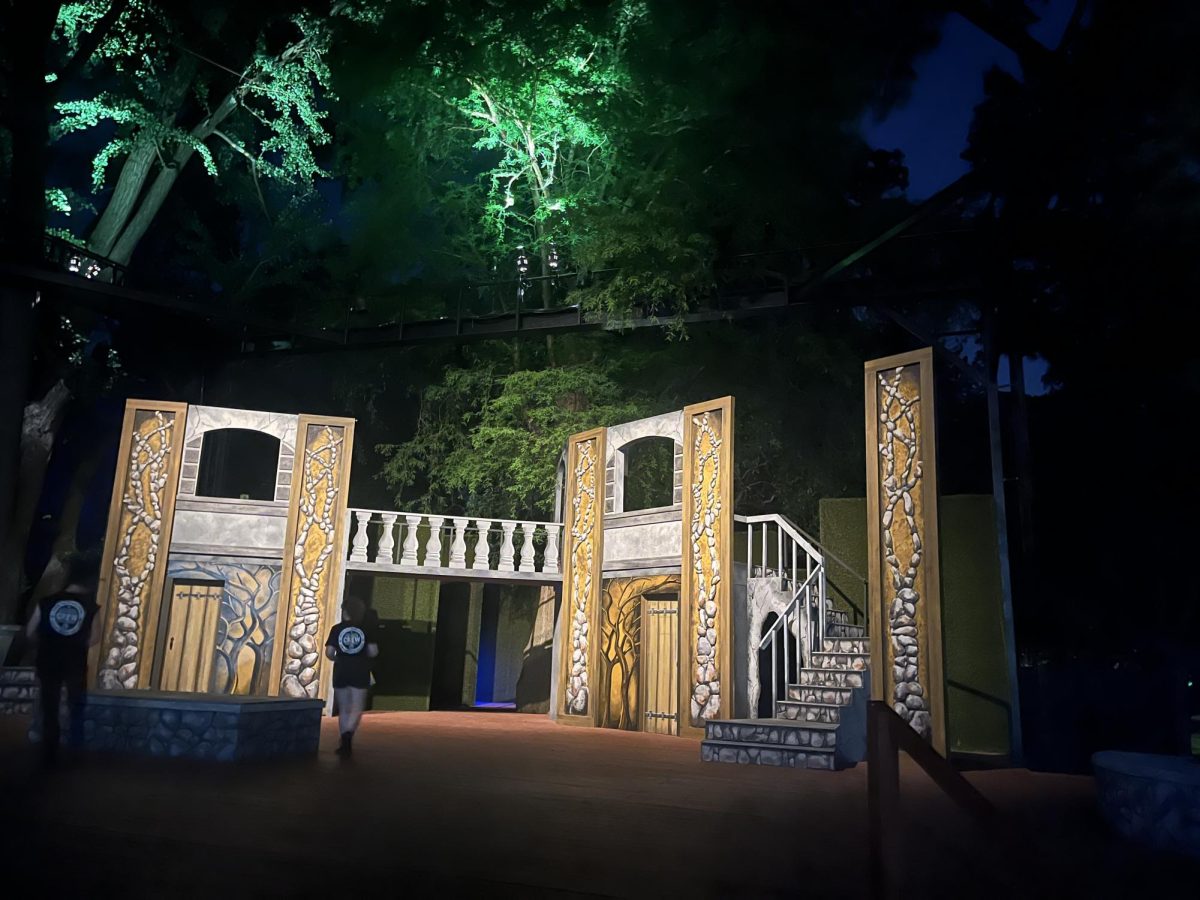 The crew resets the stage after a performance of "Romeo and Juliet." It was the first of three productions in the 64th Kentucky Shakespeare Festival. "The productions were all really strong, they were all very different from each other," Attaway said.